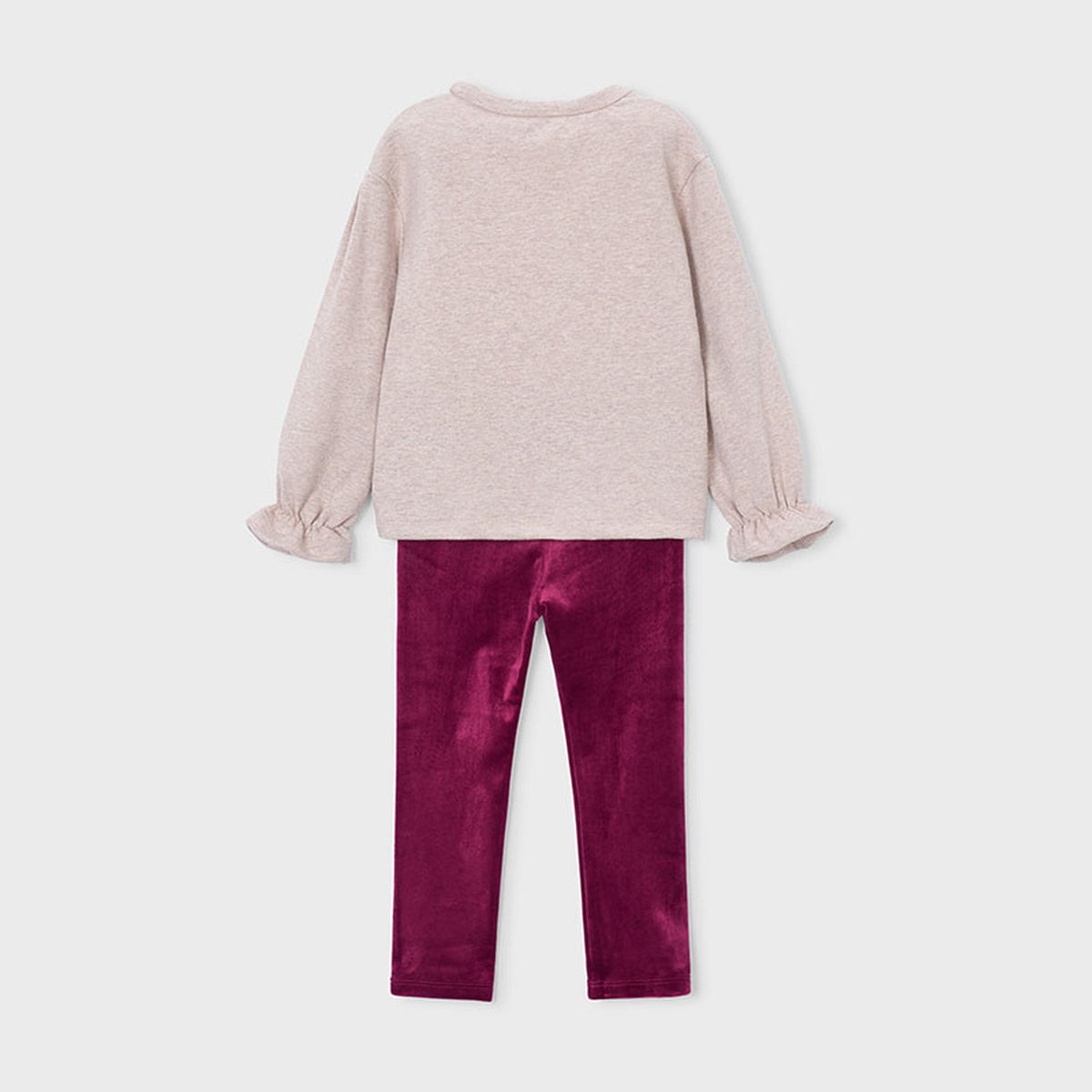 Mayoral "Bows" Leggings Set Raspberry 4739 – back