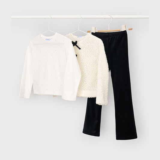 Mayoral Leggings And Jacket Set Black 4740 – front