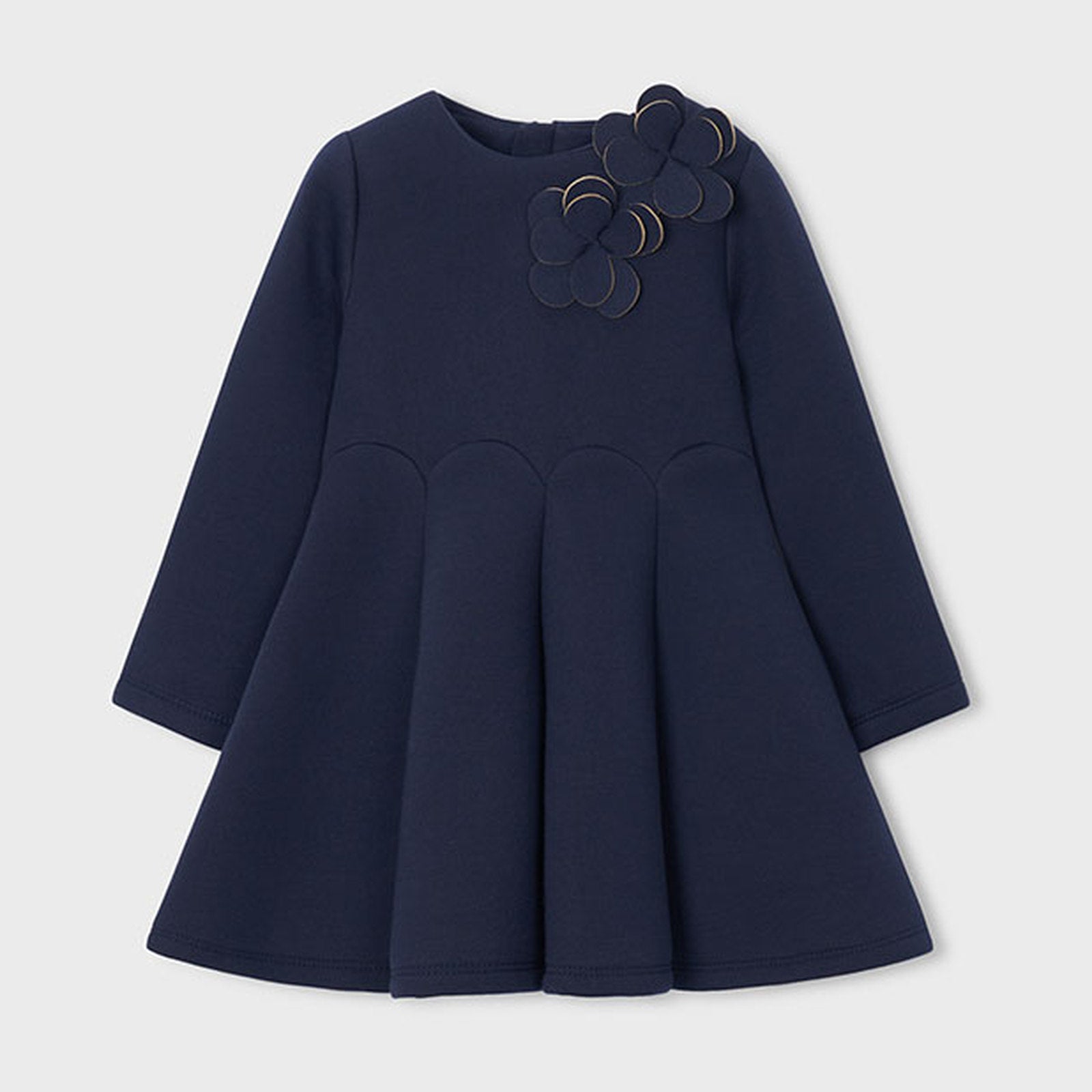 Mayoral Neoprene Dress Navy 4928 – front