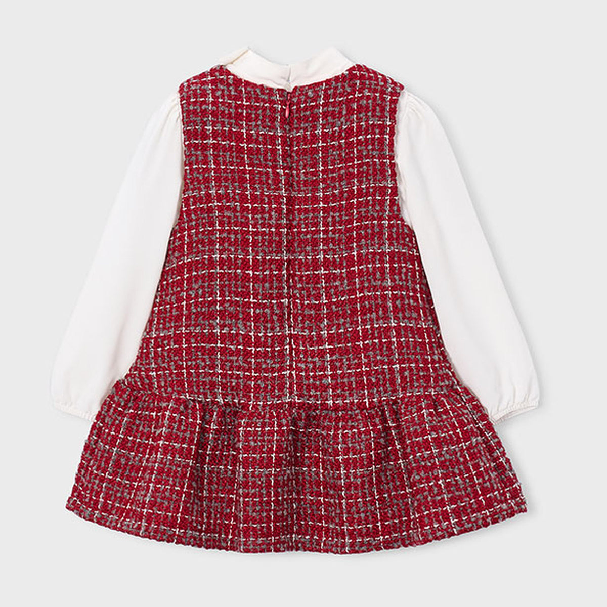 Mayoral Combined Pinafore Dress Red 4929 – back