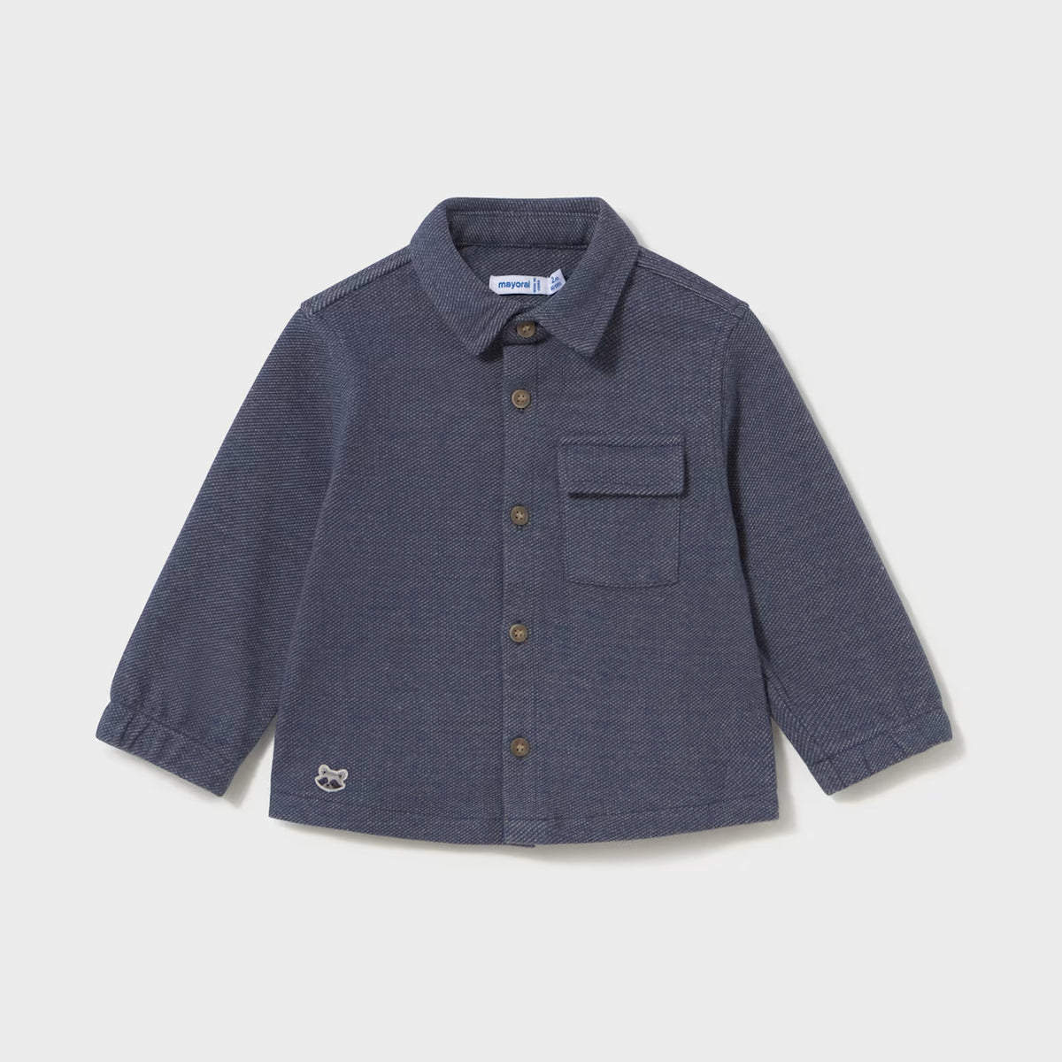 Mayoral Comfort-Knit Overshirt Shadow 2106