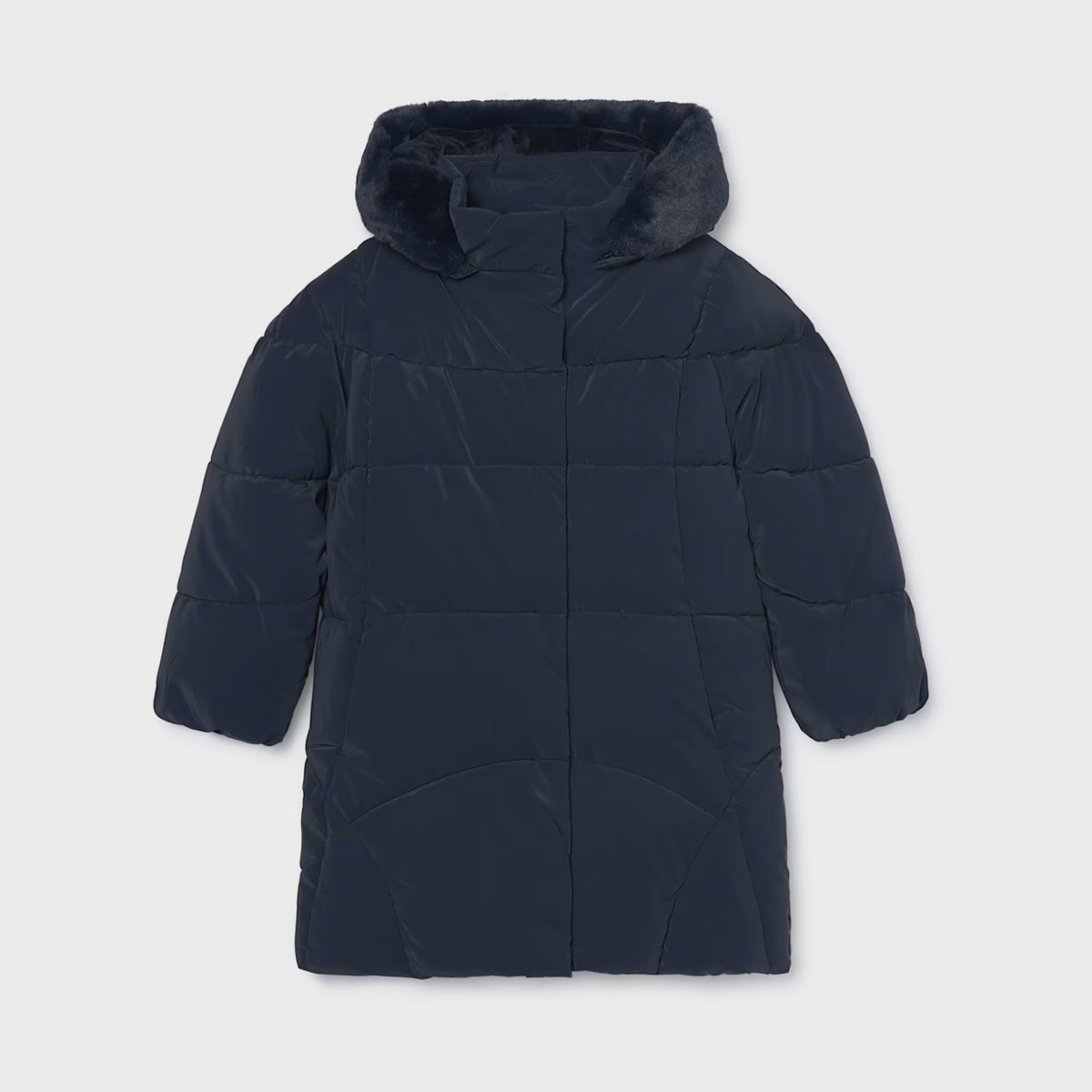 Mayoral Long Coat Navy 4419