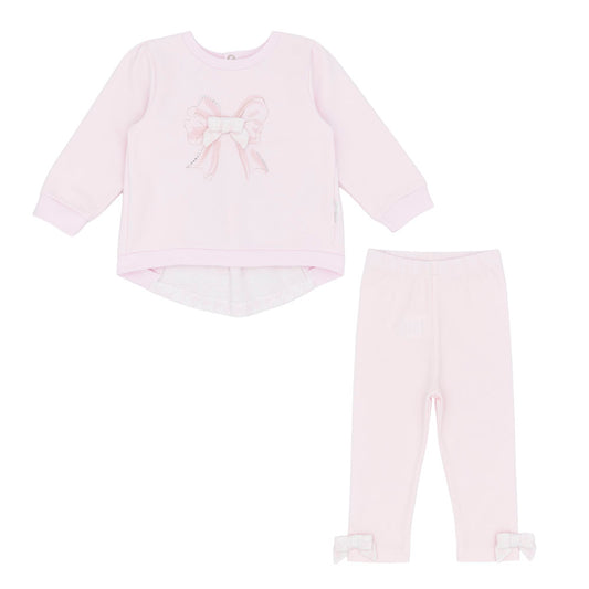 Pastels & Co Girls Lainey Legging Set Pink PA-20-02C – front view