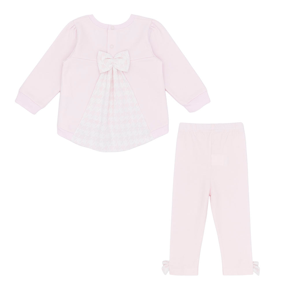 Pastels & Co Girls Lainey Legging Set Pink PA-20-02C – back view