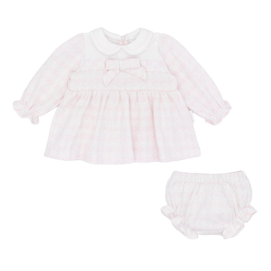 Pastels & Co Girls Maddie Dress and Pants Pink PA-20-02T – front view