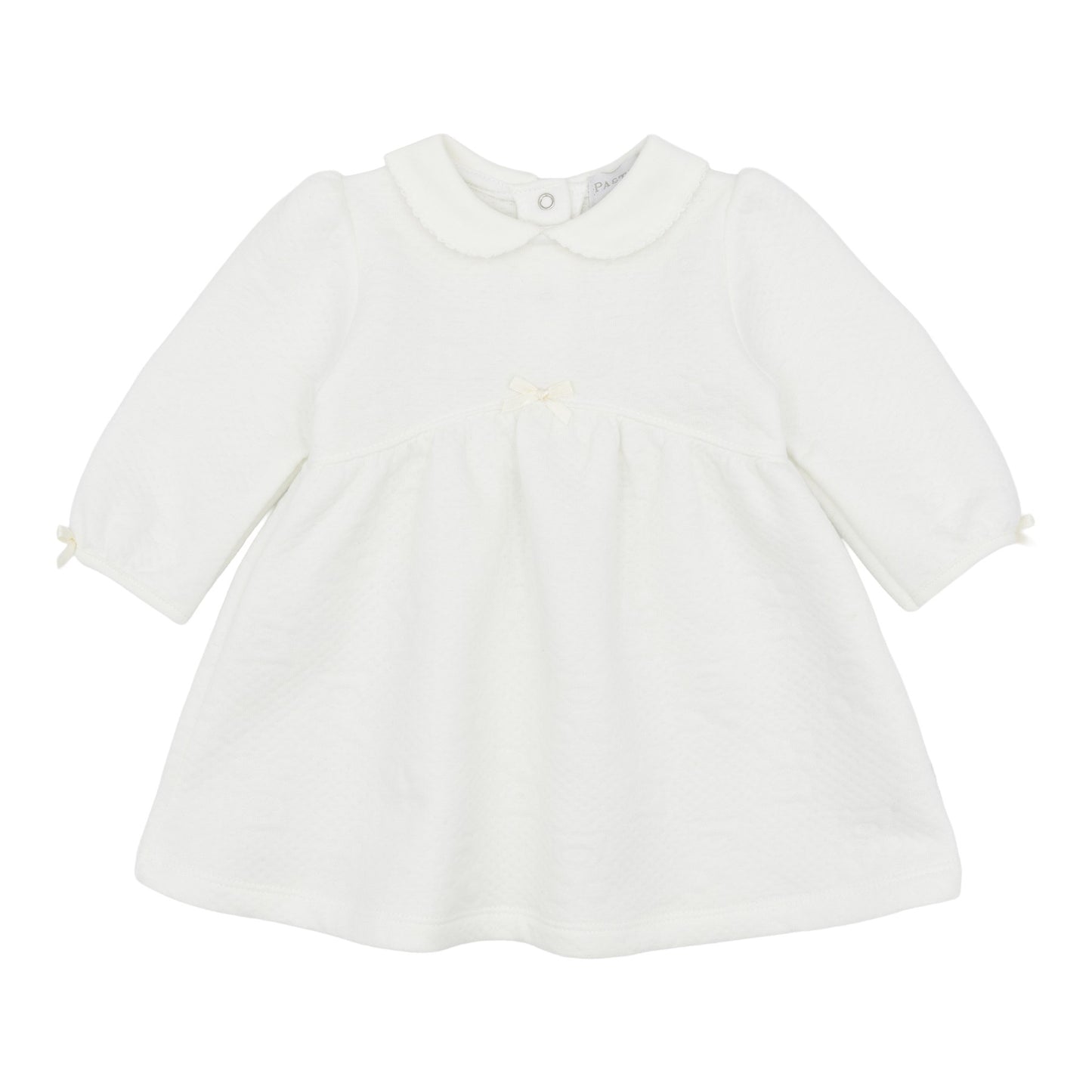 Pastels & Co Girls Kanga Soft Dress Ivory PA-30-03K – front view