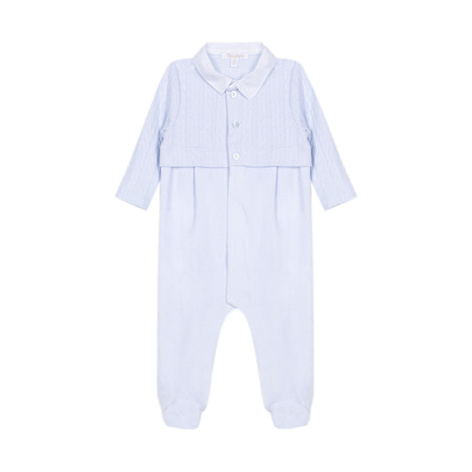 Patachou Boys Babygrow Knit Blue BAB4333046 - front