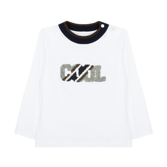 Patachou Boys Sweatshirt Knit White SWE4333325 - front