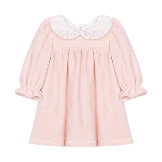 Patachou Girls Baby Dress Knit Sweet Pink VET4333030 - front