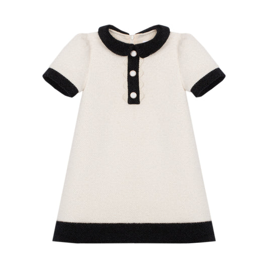 Patachou Girls Dress Woven Ivory VET4333445 - front