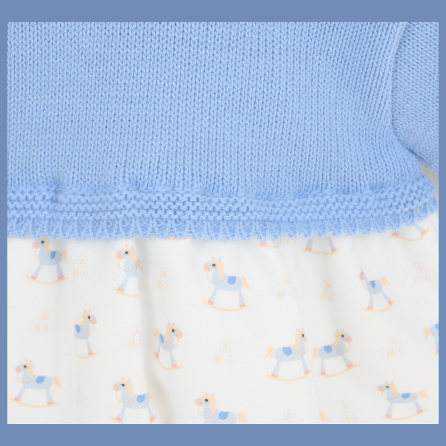 Pex Boys Rocking Horse Romper 2 Piece Dusky Blue B0974015 – additional product view 2