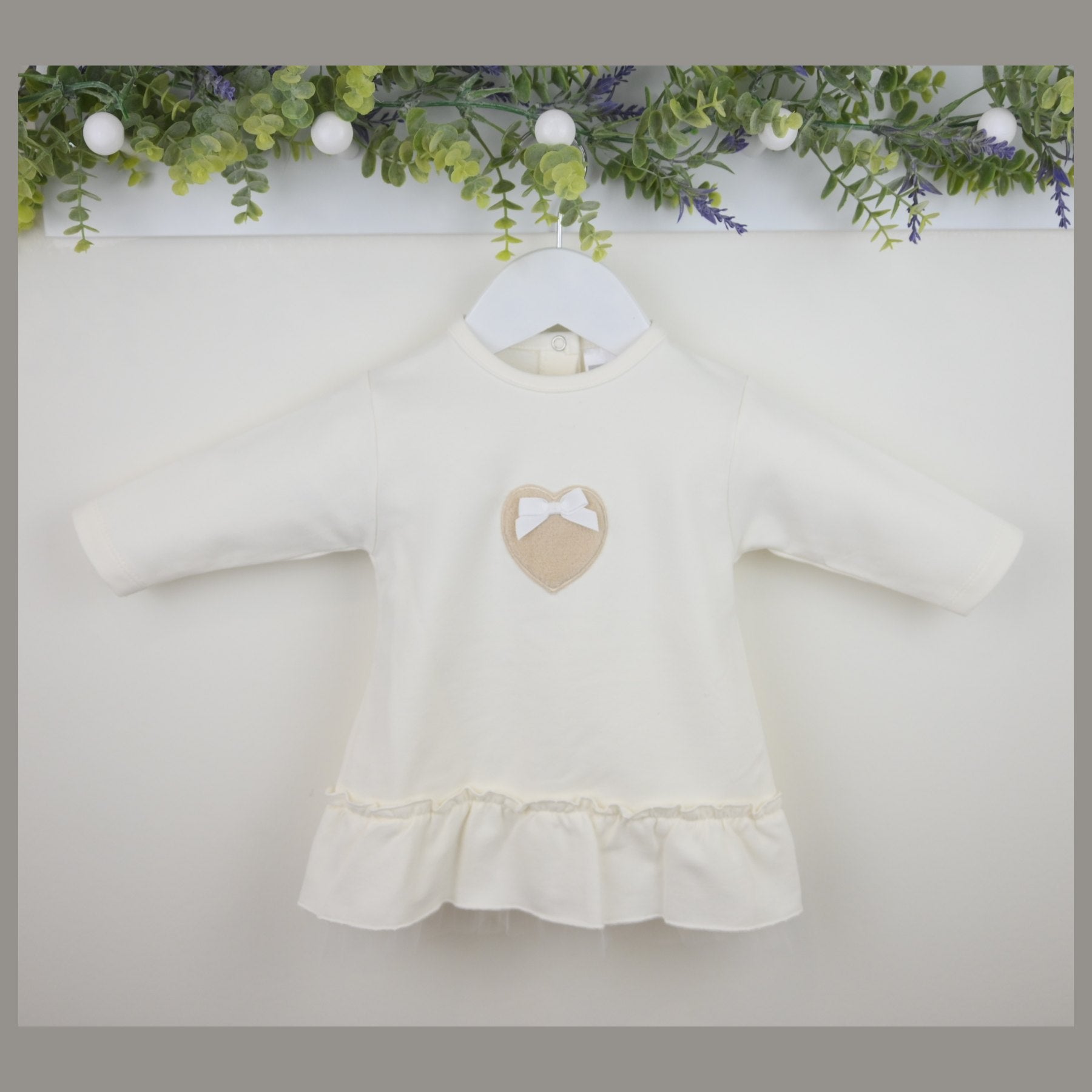 Pex Girls Portia Dress Ivory/Natural B0984007 – main product view