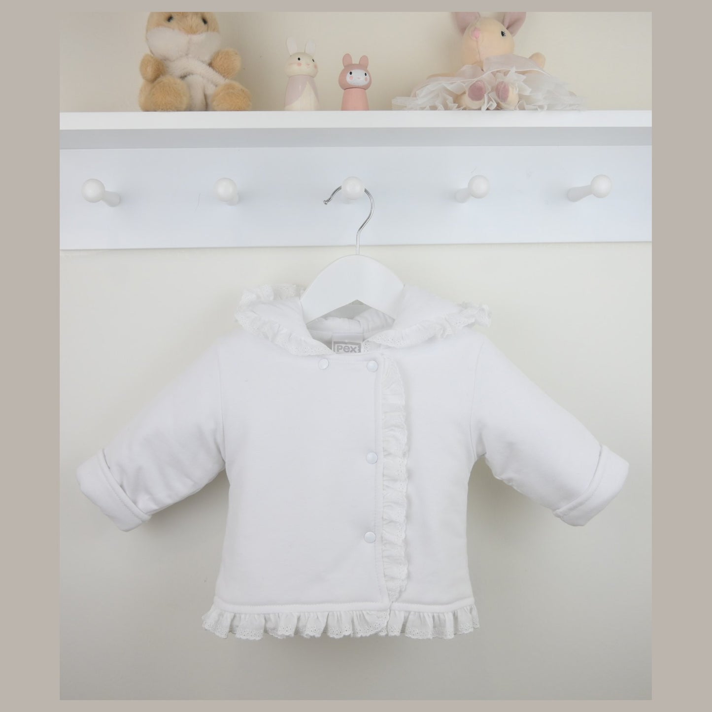 Pex Girls Eliza Jacket White B0986001 – main product view