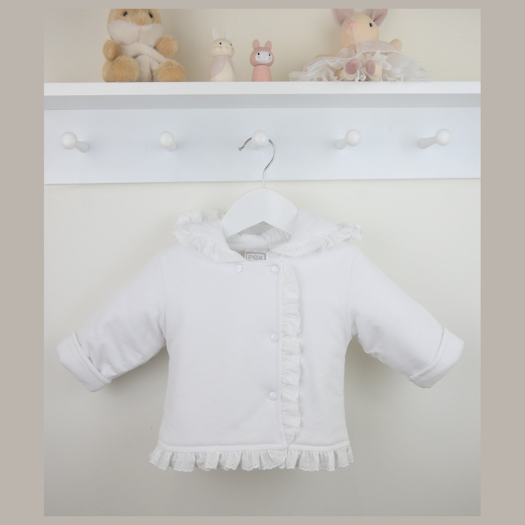 Pex Girls Eliza Jacket White B0986001 – main product view