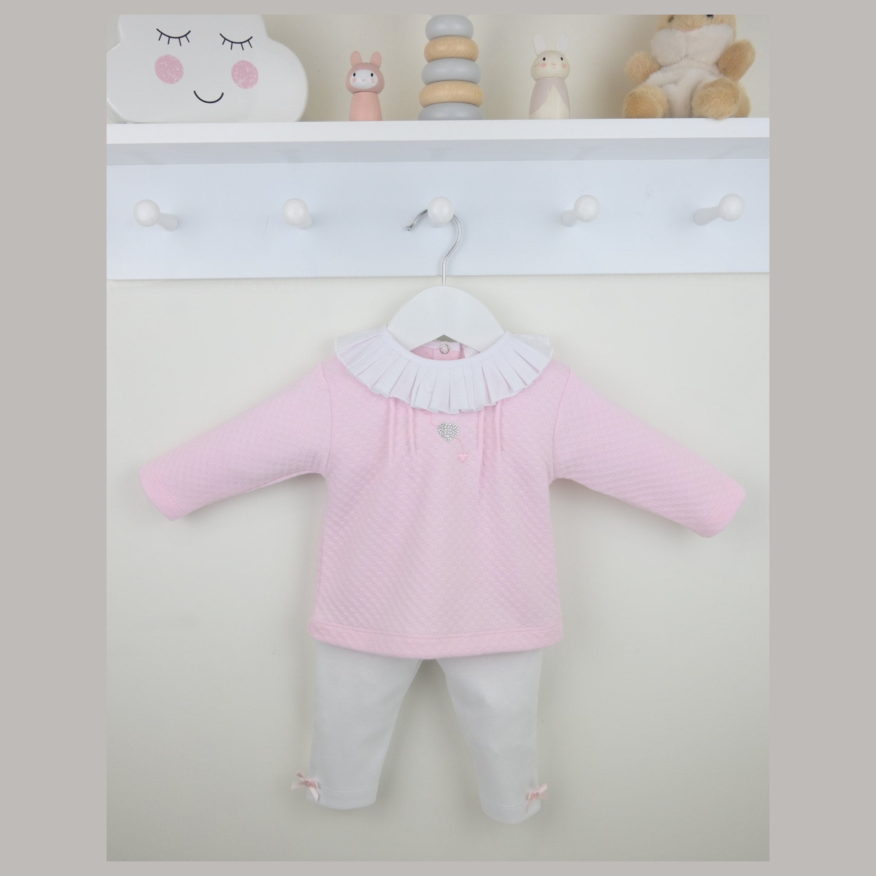 Pex Girls Natalie Suit Pink/White B0998014 – main product view