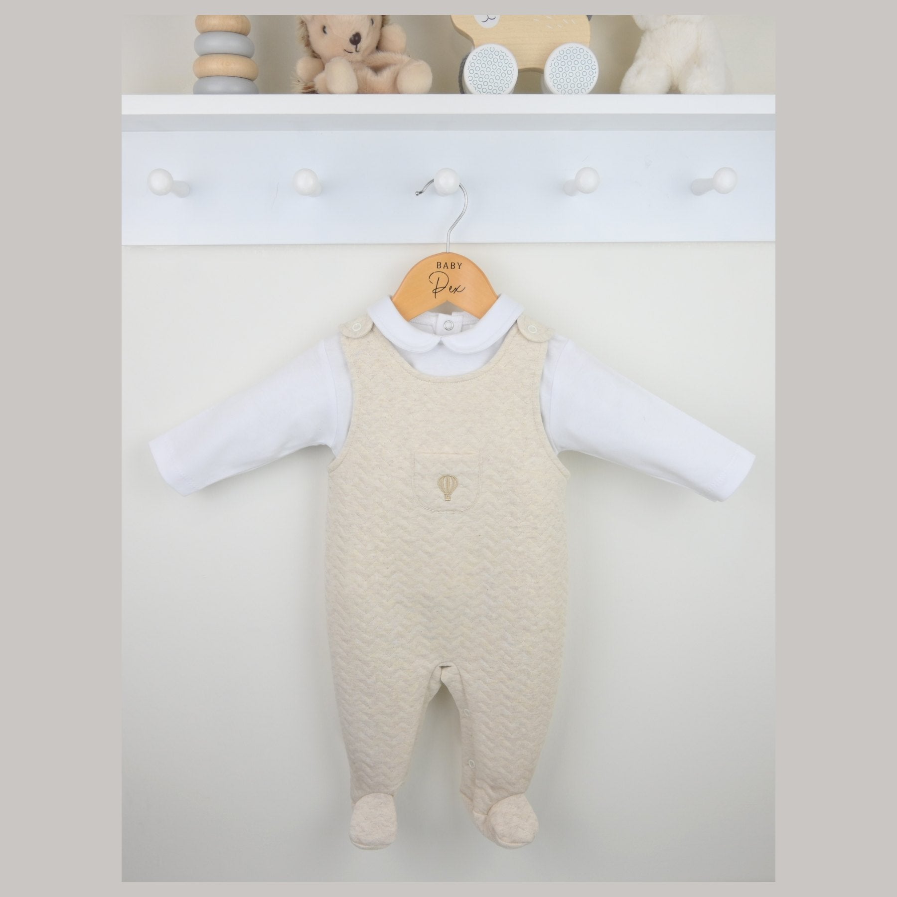 Pex Boys Pascal Dungaree Suit Natural B1008022 – main product view