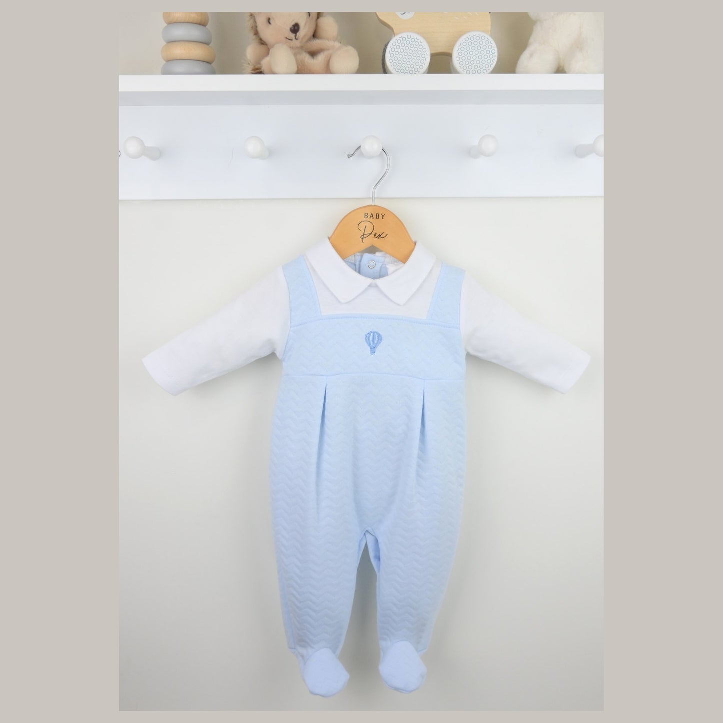 Pex Boys Pascal Sleepsuit Blue/White B1009009 – main product view
