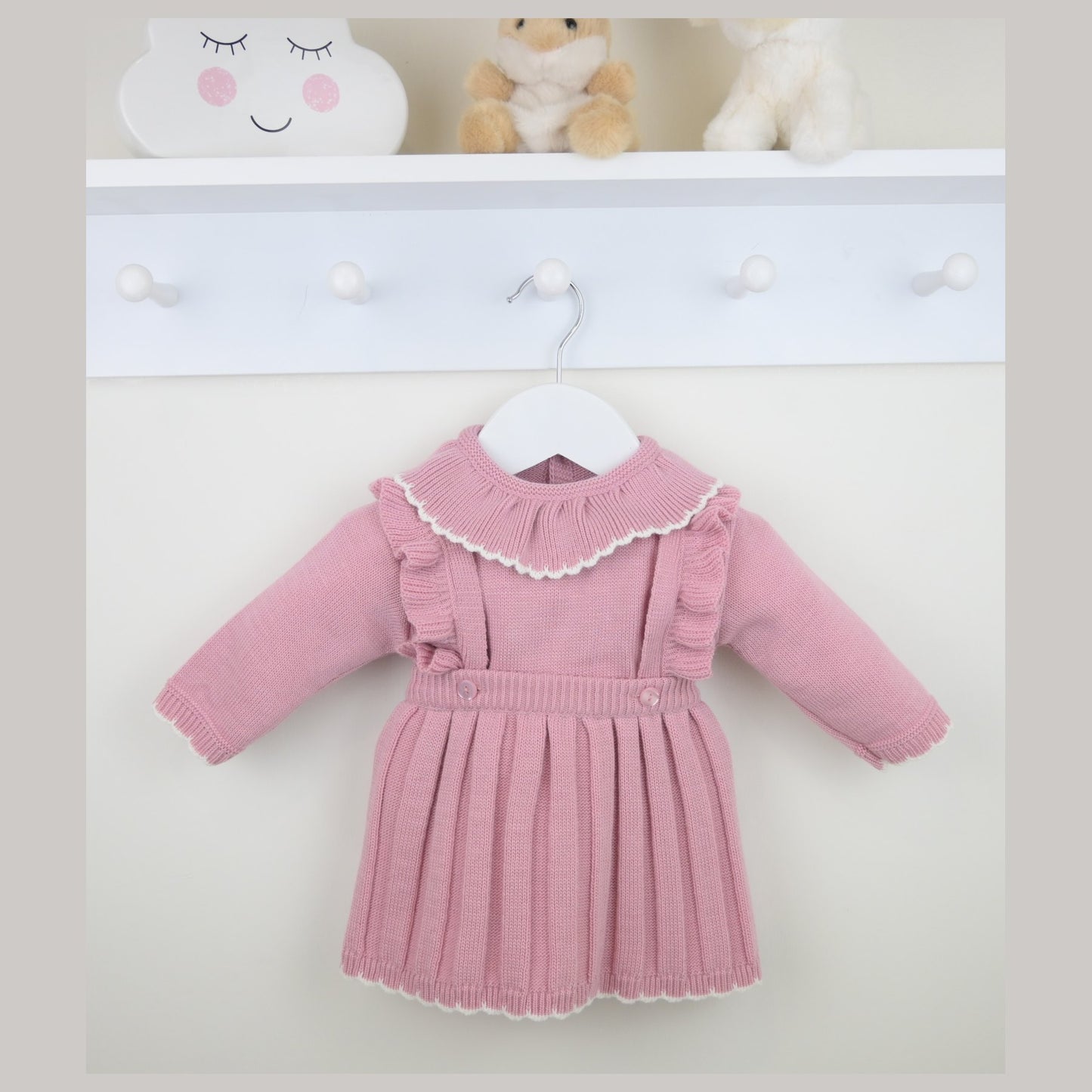 Pex Girls Caterina Pinafore Set Dusky Pink B1018015 – main product view