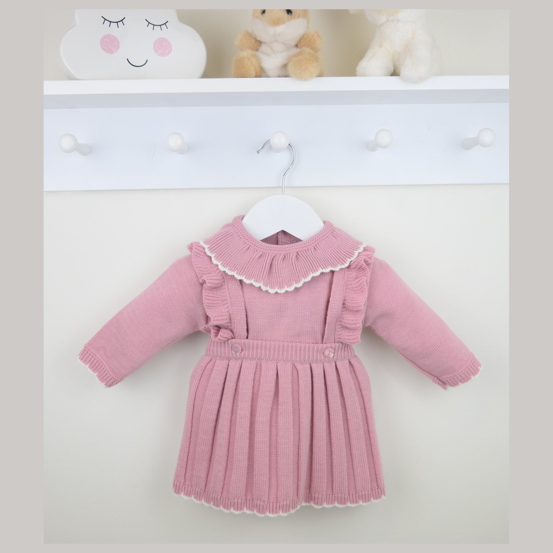 Pex Girls Caterina Pinafore Set Dusky Pink B1018015 – main product view