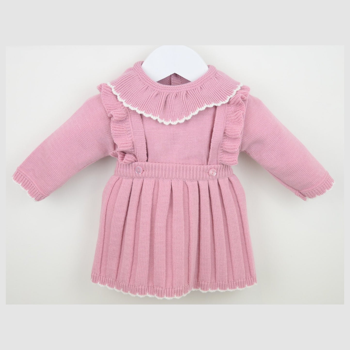 Pex Girls Caterina Pinafore Set Dusky Pink B1018015 – additional product view 2
