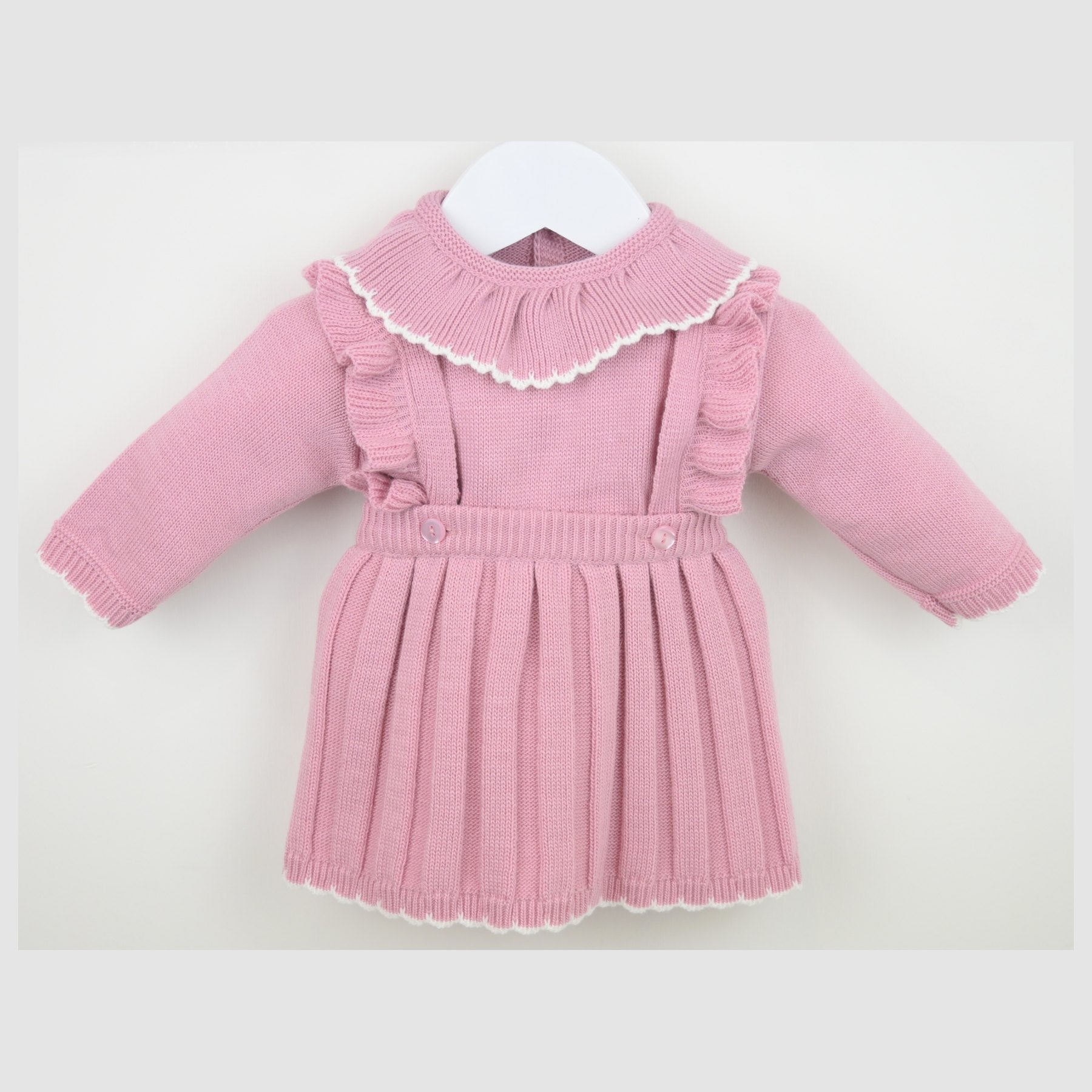 Pex Girls Caterina Pinafore Set Dusky Pink B1018015 – additional product view 2