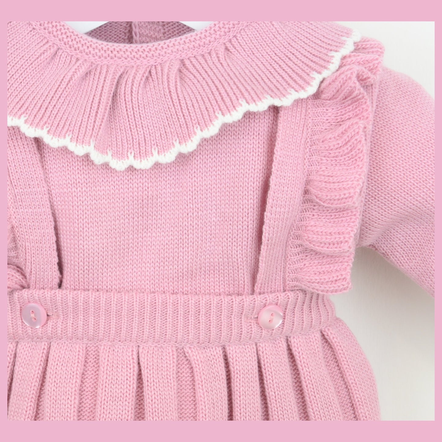 Pex Girls Caterina Pinafore Set Dusky Pink B1018015 – additional product view 3