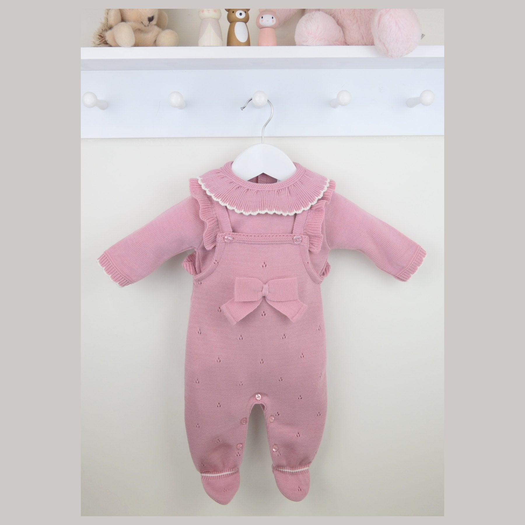 Pex Girls Caterina Dungaree Suit Dusky Pink B1020015 – main product view