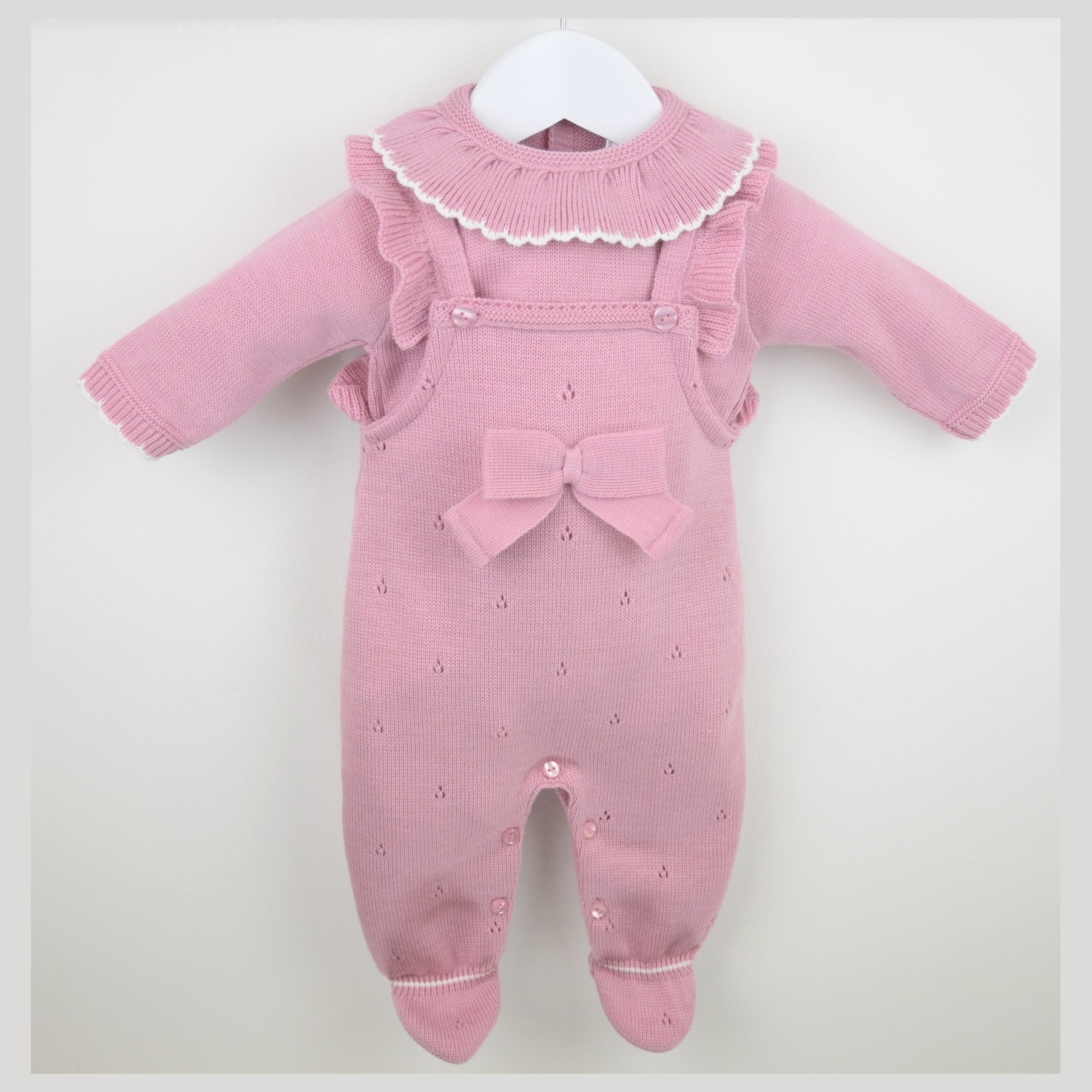 Pex Girls Caterina Dungaree Suit Dusky Pink B1020015 – additional product view 2