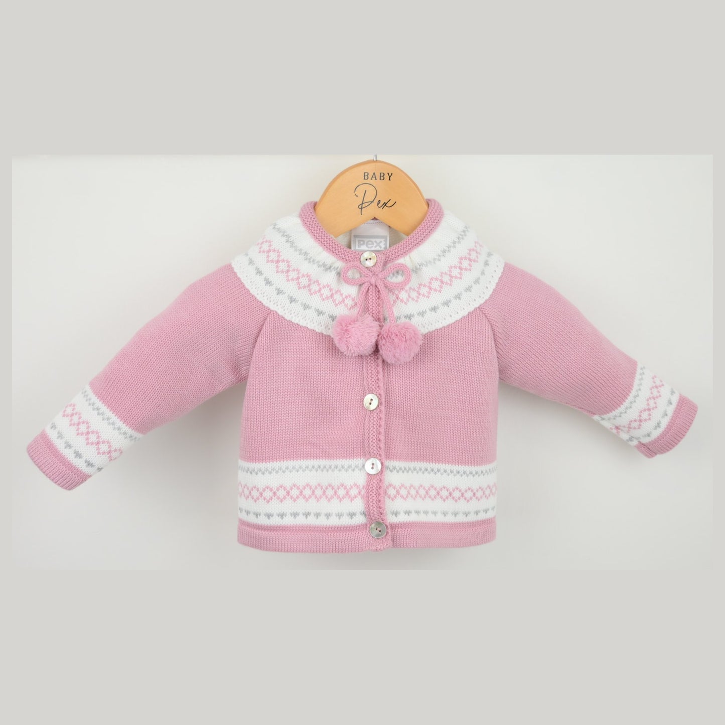 Pex Girls Clementine Cardigan Dusky Pink B1022015 – additional product view 2