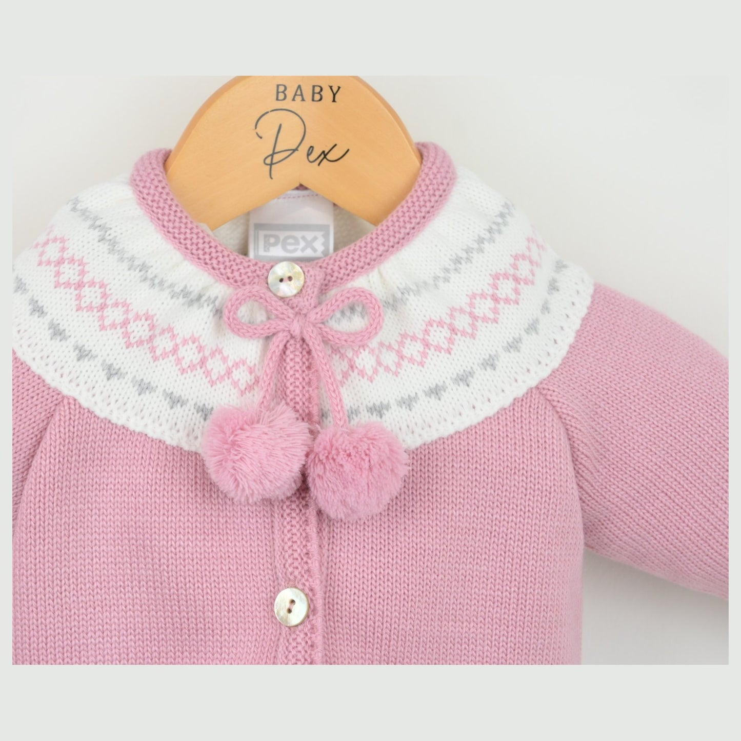 Pex Girls Clementine Cardigan Dusky Pink B1022015 – additional product view 3