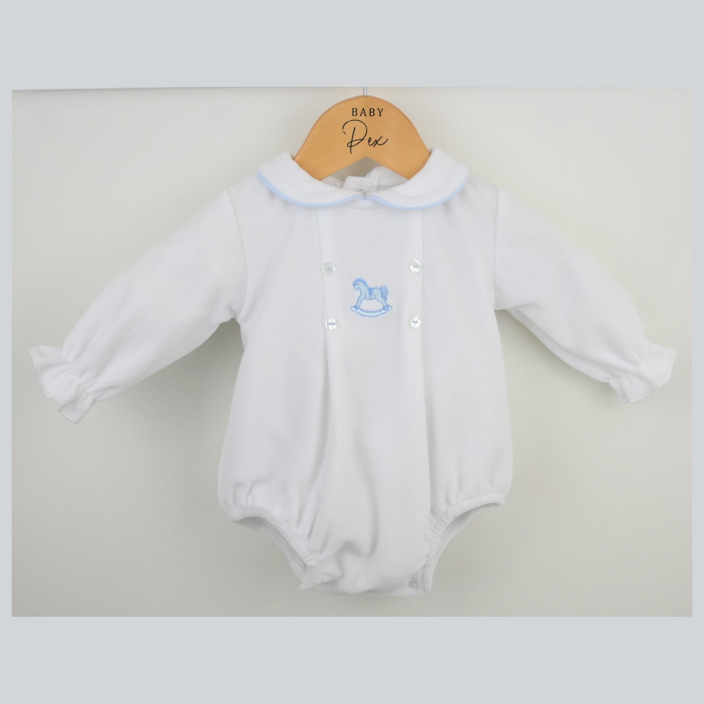 Pex Boys George Romper White/Blue B1036001 – additional product view 2