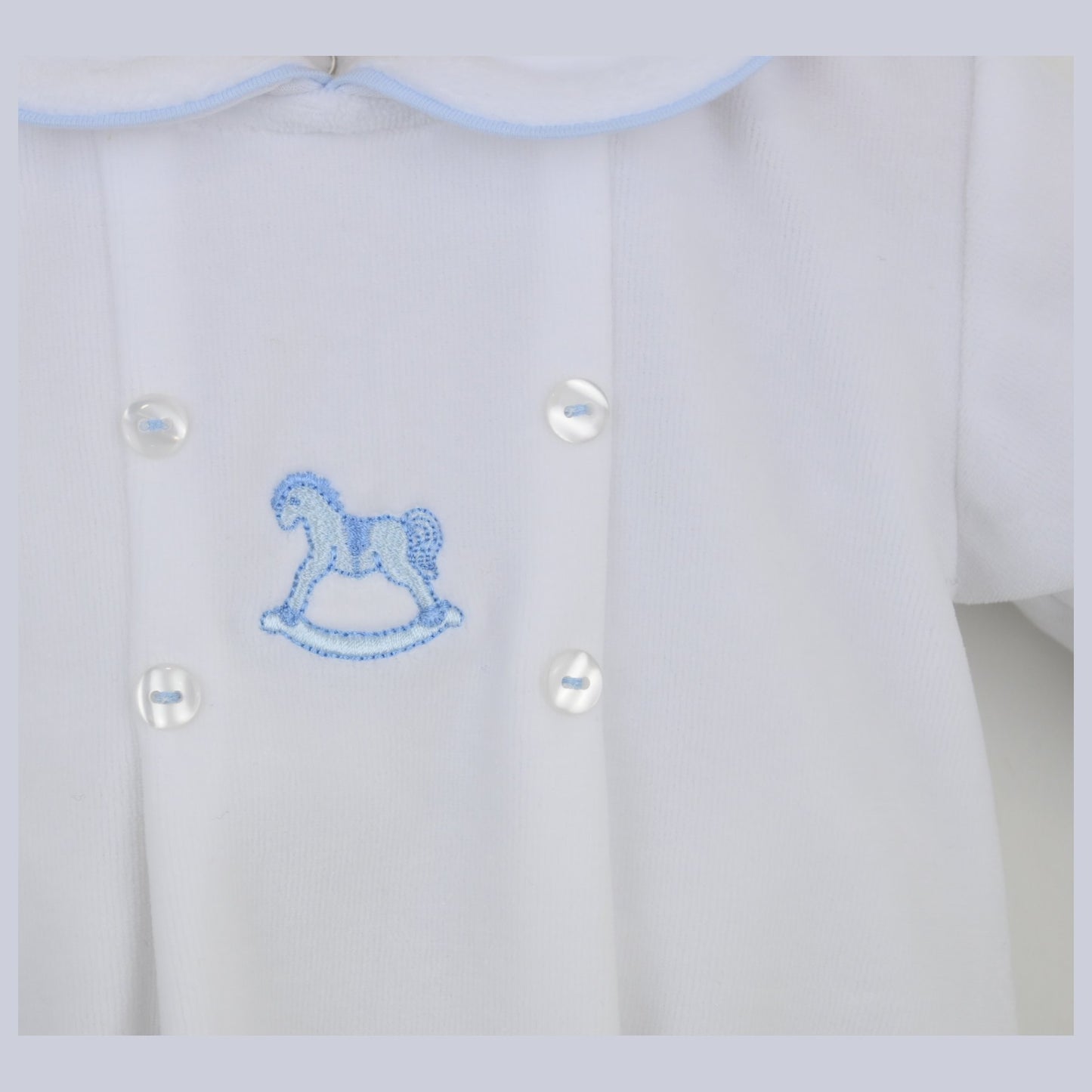 Pex Boys George Romper White/Blue B1036001 – additional product view 3