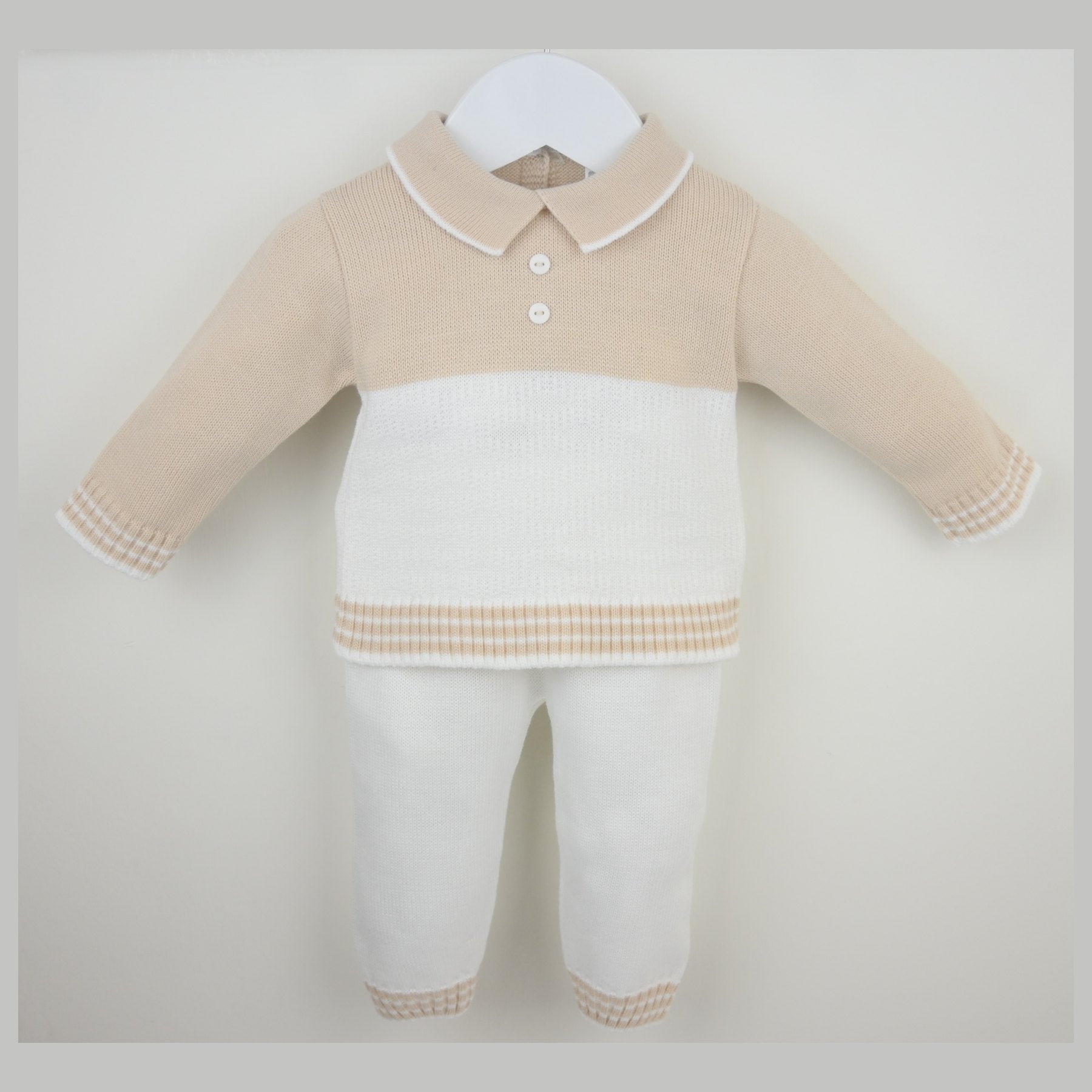 Pex Boys Parker Trouser Suit Natural/White B1060022 – additional product view 2
