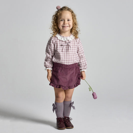 Rapife Girls Blouse and Bermuda Malva 4433W26 – main view