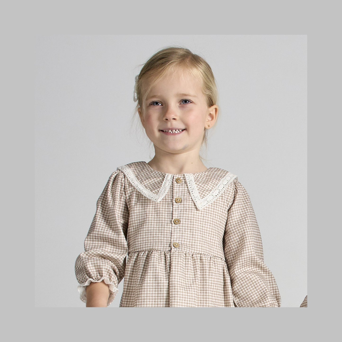 Rapife Girls Bow Dress Brown 4545W26 – additional view 2