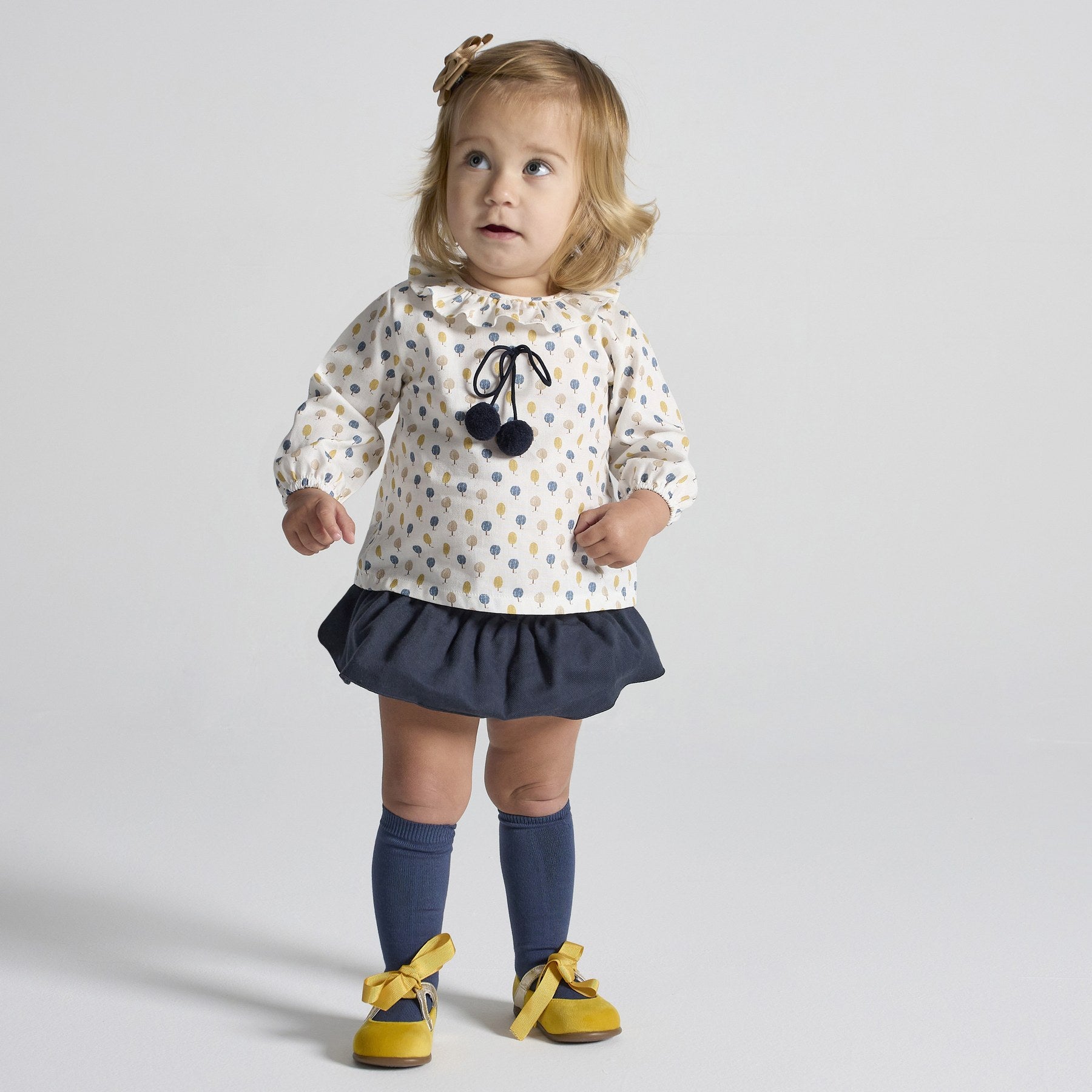Rapife Girls Blouse and Skirt Blue 4719W26 – main view