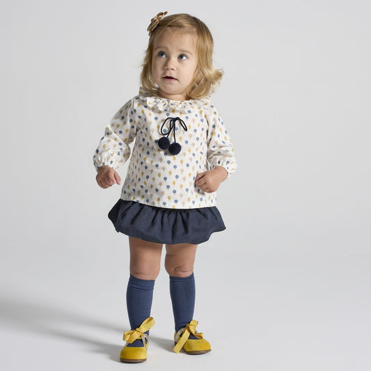 Rapife Girls Blouse and Skirt Blue 4719W26 – main view