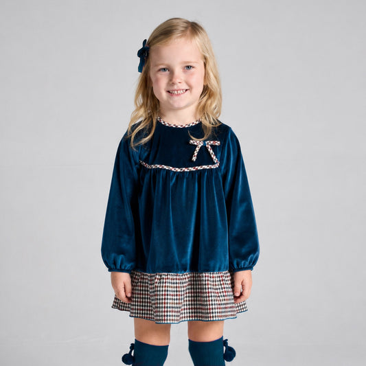 Rapife Girls Long Sleeve Dress Blue 5016W26 – main view