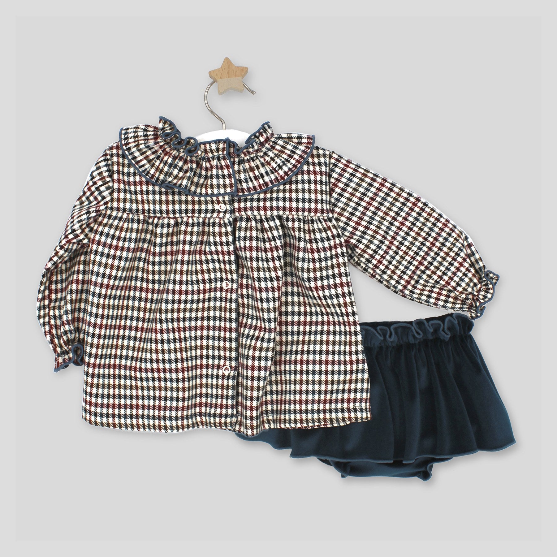 Rapife Girls Blouse and Skirt Blue 5019W26 – additional view 2