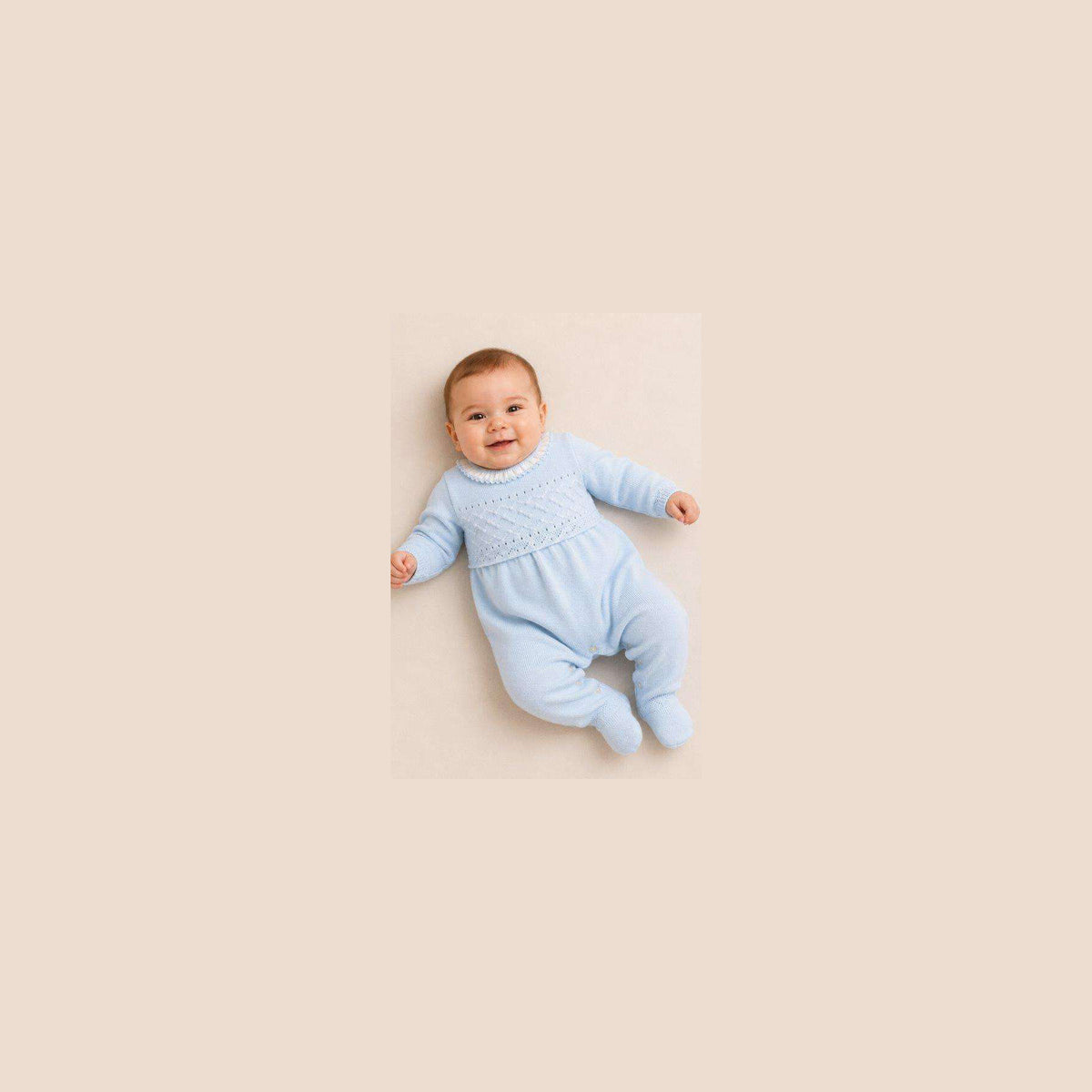 Sarah Louise Boys All In One Blue/Ivory 008227 - model