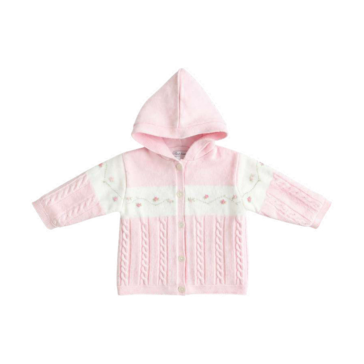 Sarah Louise Girls Jacket Pink/Ivory 008249 - front