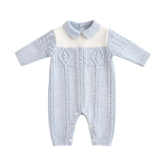 Sarah Louise Boys All In One Blue/White 008275 - front