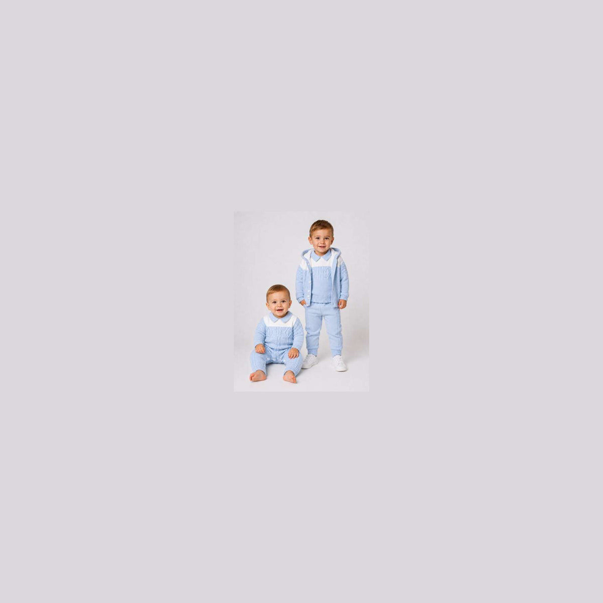 Sarah Louise Boys 2 Piece Set Blue/White 008276 - model