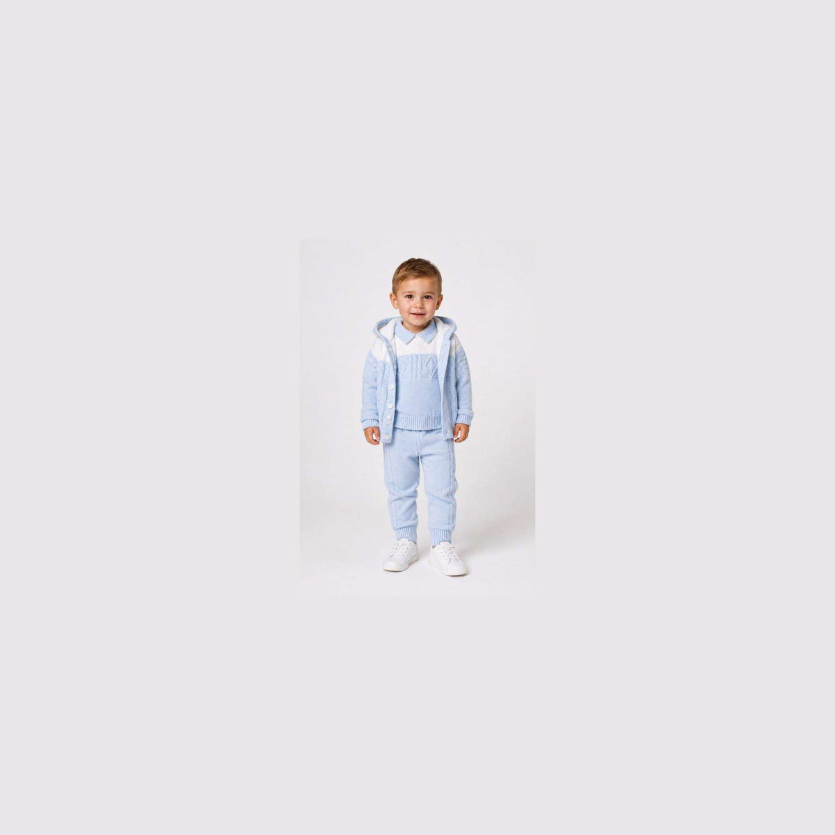 Sarah Louise Boys 2 Piece Set Blue/White 008276 - model 2