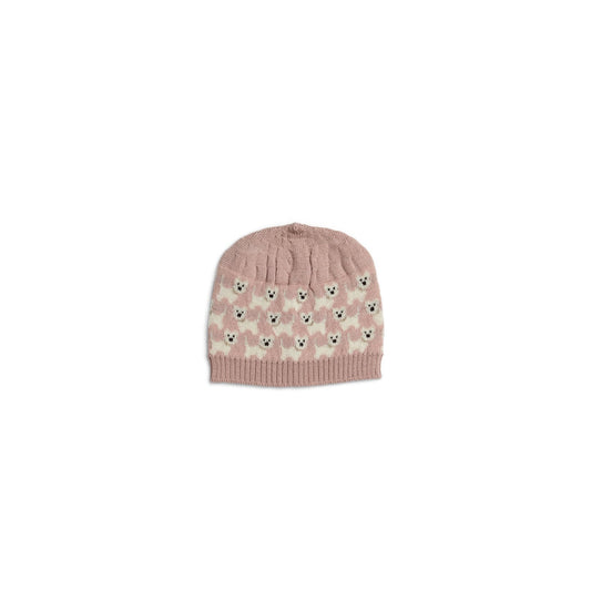 Smallstuff Girls AO Dogs Merino Wool Hat Rose 0967-09