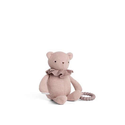Smallstuff Girls Little Activity Bear for Dummy and Teether Soft Rose 40006-37